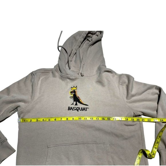 Beige Basquiat Hoodie Unisex Size Medium - Picture 6 of 7